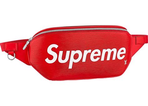 louis vuitton epi supreme bumbag red|louis vuitton x supreme font.